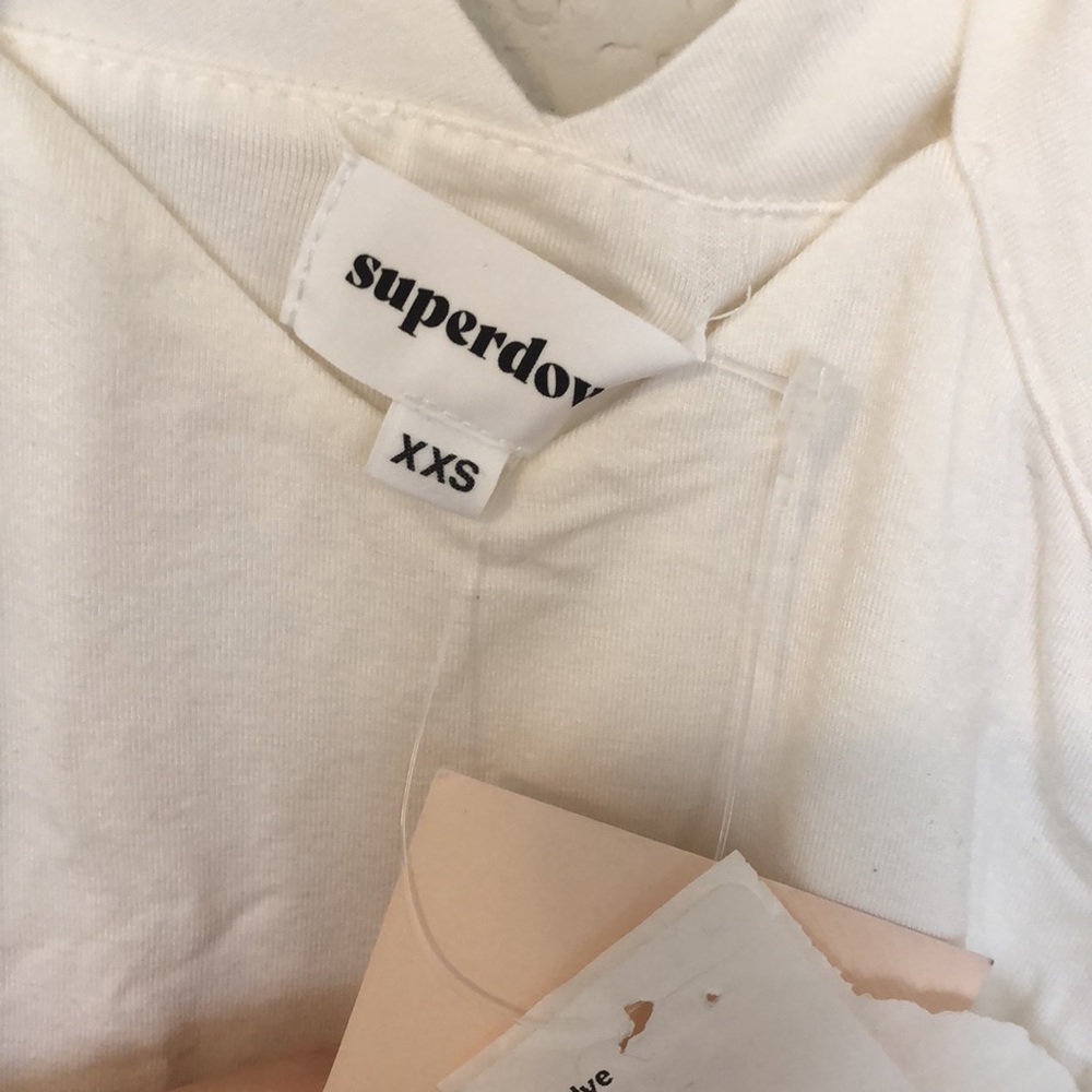 Superdown Gene Cross Front Bodysuit in White - Picture 9 of 13